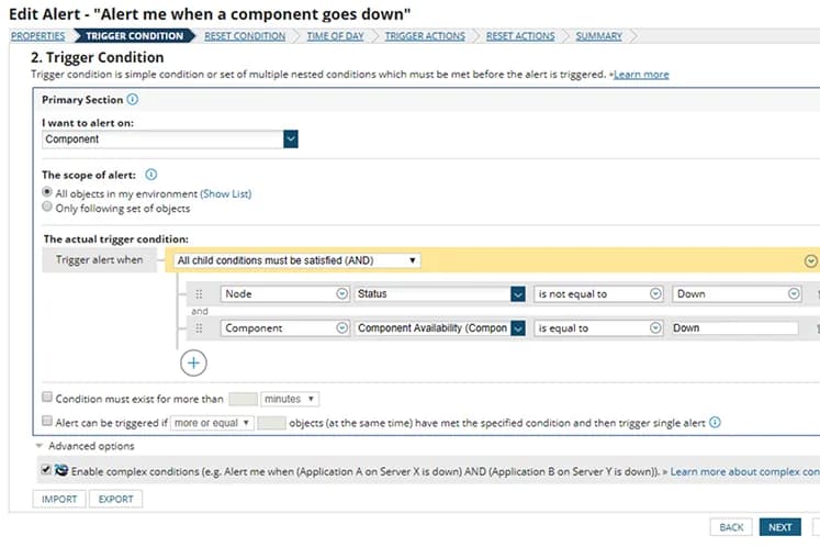 Tela do SolarWinds NPM