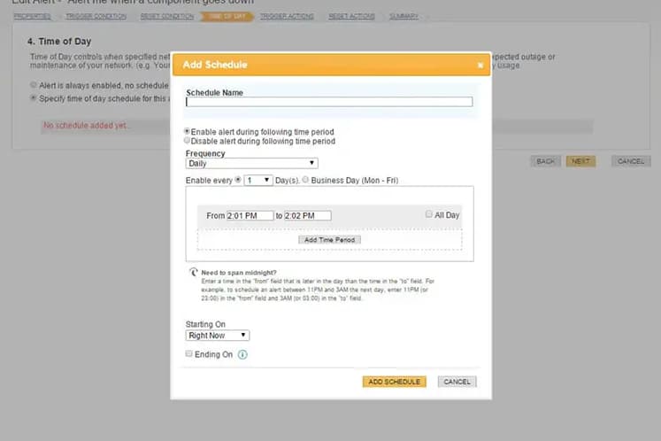 Tela do SolarWinds NPM