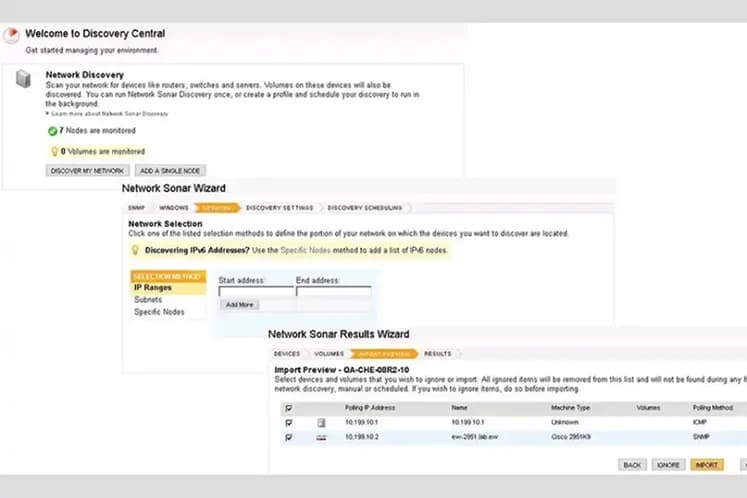 Tela do SolarWinds NPM